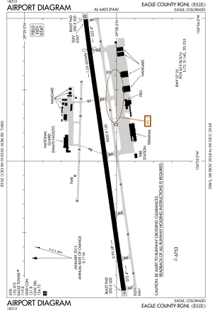 Eagle County Regional Airport Diagram PNG Image