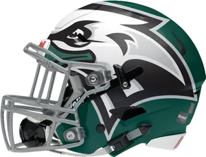 Eagles Themed Football Helmet PNG Image