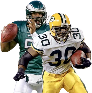 Eaglesvs Packers N F L Action PNG Image