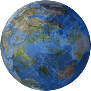 Earth From Space Global View PNG