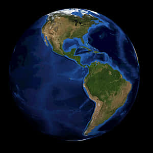 Earth Western Hemisphere PNG image with transparent background