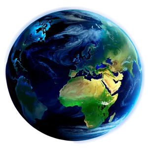 Earth With Aurora Borealis Png Ucu76 PNG Image