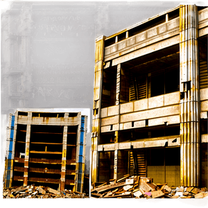 Earthquake Damaged Building PNG 06212024 PNG