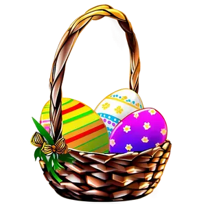 Easter Basket Clipart Png Hbr27 PNG Image