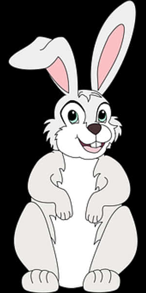 Easter Bunny Cartoon Character PNG image with transparent background