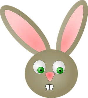 Easter Bunny Cartoon Graphic PNG Image