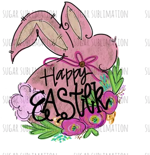 Easter Bunny Egg Design PNG Image