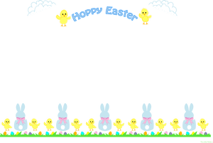 Happy Easter Frame Transparent, HD Png Download PNG with transparent background