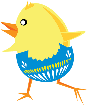 Chick, Eggshell, Easter, Chicken, Egg, Animal, Bird - Easter Egg Clip Art, HD Png Download PNG