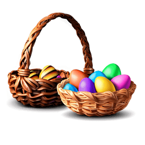 Easter Egg Basket PNG cdb PNG image with transparent background
