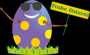 Easter Egg Cartoon Celebration PNG image with transparent background