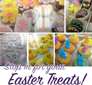 Easter Treats Collage PNG Image