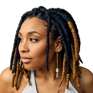 Easy Short Dreads Tutorial Png Vfw54 PNG Image