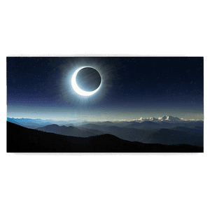 Eclipse Over Mountains PNG gew PNG