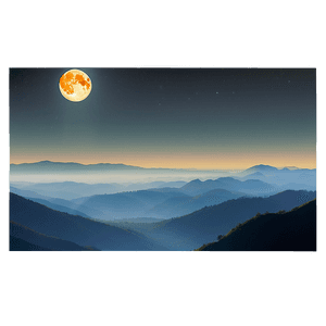 Eclipse Over Mountains PNG lkl PNG