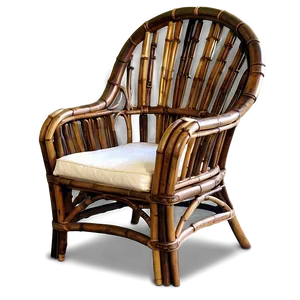 Eco-friendly Bamboo Armchair Png Tsn23 PNG Image