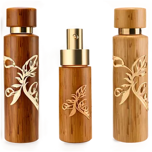 Eco-friendly Bamboo Perfume Bottle Png Slq43 PNG Image