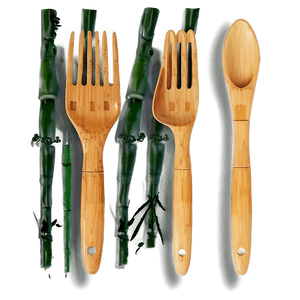 Eco-Friendly Bamboo Utensils PNG dtx PNG