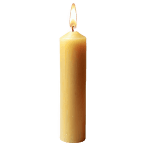 Eco-Friendly Beeswax Candle PNG 11 PNG image with transparent background