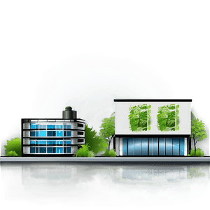 Eco-Friendly Green Building PNG ppd86 PNG image with transparent background