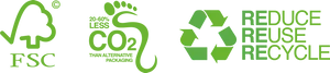 Eco Friendly Symbols Green Footprint PNG Image