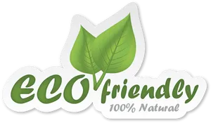 Eco Friendly100 Percent Natural Logo PNG Image