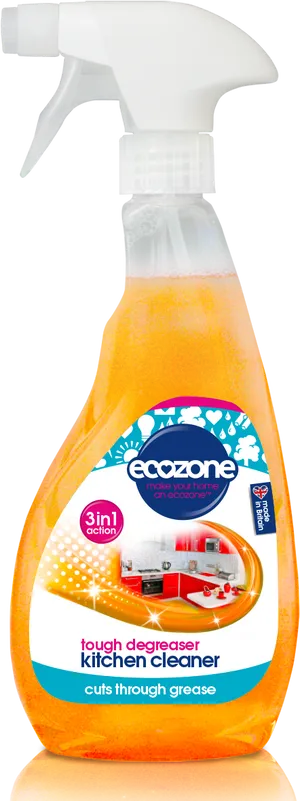 Ecozone Kitchen Cleaner Spray Bottle PNG Image