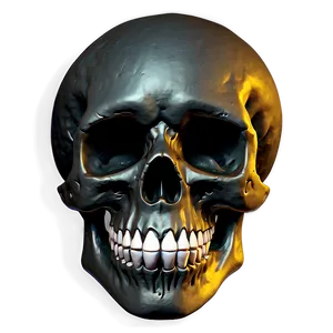 Edgy Black Skull Clipart Png Wyk42 PNG Image