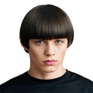 Edgy Bowl Cut For Men Png 06212024 PNG Image