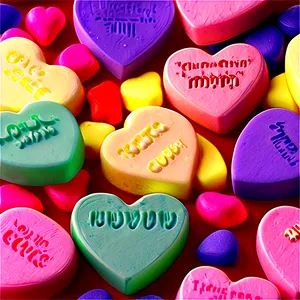 Edible Candy Hearts Png 76 PNG Image