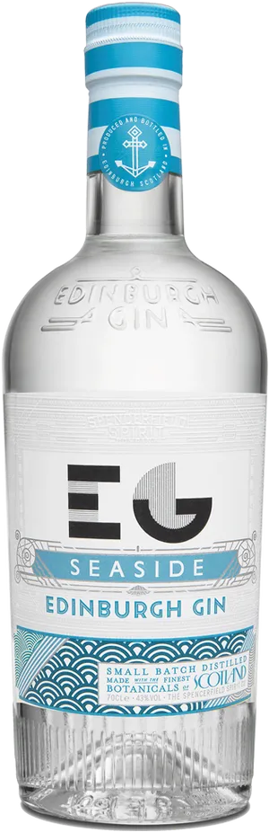 Edinburgh Seaside Gin Bottle PNG Image