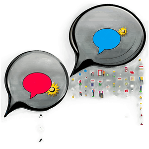 "Editable Speech Bubble PNG for Graphic Design" 46 PNG