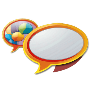 "Editable Speech Bubble PNG for Graphic Design" 64 PNG