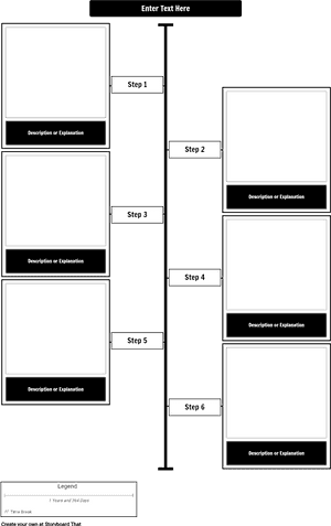 Editable Vertical Timeline Template PNG image with transparent background