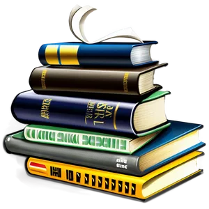 Educational Books Stack Png 29 PNG Image