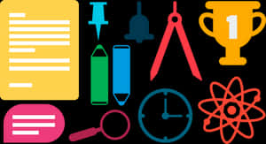 Educational Icons Vector PNG image with transparent background