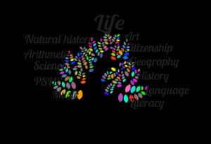 Educational Subjects Tree Concept PNG with transparent background