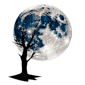 Eerie Full Moon Night PNG 50 PNG image with transparent background