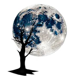 Eerie Full Moon Night Png 50 PNG Image