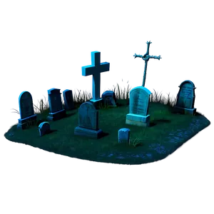 Eerie Graveyard Scene Png Sne17 PNG Image