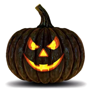 Eerie Halloween Pumpkin Art Png Cgv80 PNG Image