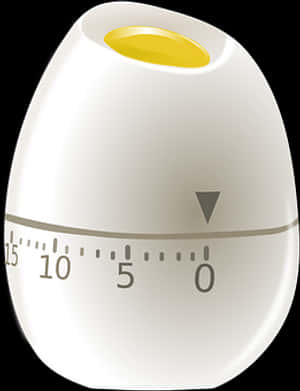 Egg Shaped Kitchen Timer PNG with transparent background