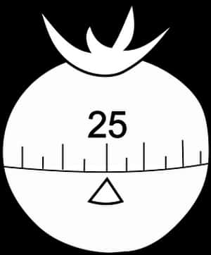 Egg Timer Icon Blackand White PNG with transparent background