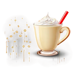 Eggnog With Whipped Cream Top Png 06132024 PNG Image