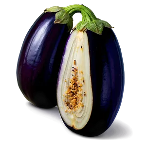 Eggplant Cut In Half Png 72 PNG Image