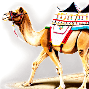 Egypt Desert Camel Caravan PNG ehi55 PNG image with transparent background