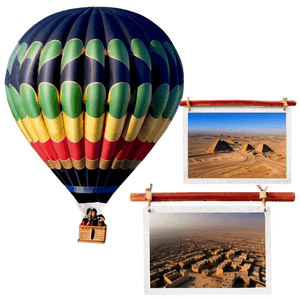 Egypt Hot Air Balloon Adventure PNG pdh52 PNG