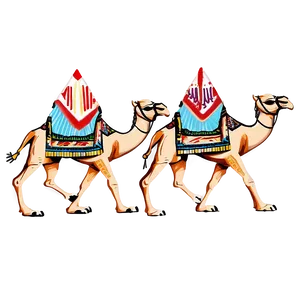 Egyptian Camel Caravan Png Heh PNG Image