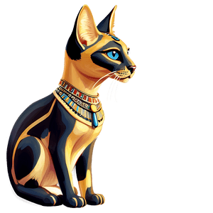 Egyptian Cat Goddess Bastet PNG 06232024 PNG