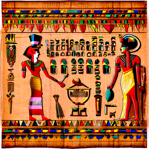 Egyptian Papyrus Scroll PNG 06232024 PNG